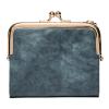 HEYXI Vintage Women Short Wallet PU Wallet Credit Card Holder Fashion Coin Purses Business Wallet for Girls Blue