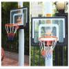 80 X 58 Cm Suspended Basketball Hoop & Goals with Strap/Hooks - PVC Backboard and Rim Kit - Mounts to Round Poles, Trees, Fences - 78963 view 2