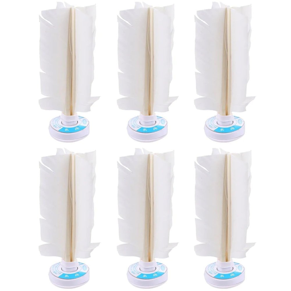Wiywef 6pcs Chinese Feather Shuttlecock Kick Shuttlecock Chinese Traditional Jianzi Feather Shuttlecock for Foot Exercise Sports Game