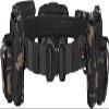 CrogaGear Tactical Battle Belt with Quick Release & Accessory Pouches - 7 in 1 Duty Belt for Men (BlackCP) view 2