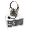 EOTACTACTICAL Tactical AMP Headset Full Digital Dual DPS Tactical FMA Headset Communication Noise Reduction w/ V60 PTT Combo (TAN Headset) view 2