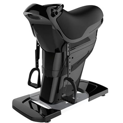 HDCCDM Indoor Horse Riding Machine, Electric 3D Simulation Horse Riding Fitness Machine, 20 Speeds, One-Touch LCD Display, Aerobic Fitness Equipment for Waist, Legs, HIPS