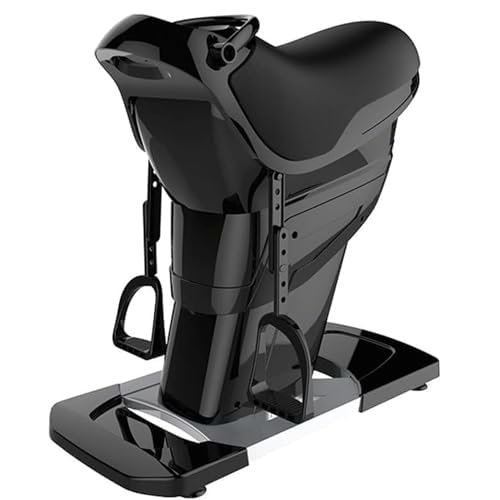HDCCDM Indoor Horse Riding Machine, Electric 3D Simulation Horse Riding Fitness Machine, 20 Speeds, One-Touch LCD Display, Aerobic Fitness Equipment for Waist, Legs, HIPS
