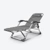 YHHLWXMDZ Camping cots for Adults, 5+10-Gear Outdoor Folding Chaise Lounge Chair, Portable Beach Lounge Chair for Outdoor Sunbathing Patio Pool Lawn Deck(178 * 52 * 25 cm/70.1 * 20.5 * 9.8 in) view 1