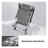 YHHLWXMDZ Camping cots for Adults, 5+10-Gear Outdoor Folding Chaise Lounge Chair, Portable Beach Lounge Chair for Outdoor Sunbathing Patio Pool Lawn Deck(178 * 52 * 25 cm/70.1 * 20.5 * 9.8 in) view 4