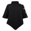 Women's Scarf Poncho Sweater with Buttons Versatile Knitted Shawl Wraps Cape Light Weight Spring Summer Fall Shawl Wrap view 4