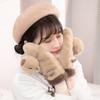 Capybara Plush Glove Warm Cartoon Animal Mittens Cute Capybara Gloves Full Finger Gloves Warmer Handwear for Women Girls view 3