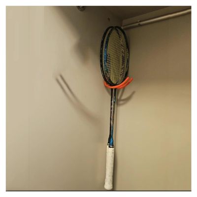 KIYILIHI Tennis Racket Storage Rack, Wall Mounted Sports Equipment Display Holder,Badminton Racket Organizer, for Table Tennis Rackets Badminton Rackets(Orange)