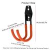 KIYILIHI Tennis Racket Storage Rack, Wall Mounted Sports Equipment Display Holder,Badminton Racket Organizer, for Table Tennis Rackets Badminton Rackets(Orange) view 2