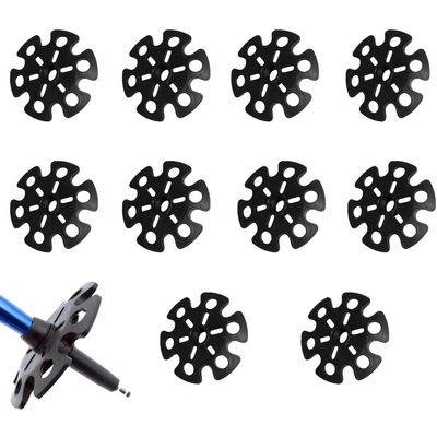 10 pcs Removable Mud Ski Basket Trekking Pole Snowflake Basket,Removable Mud Ski Basket Replacement Accessory for Hiking Poles