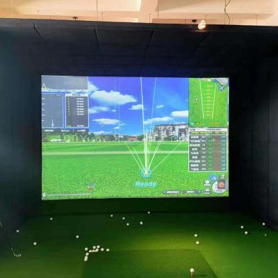 TREEYX Thicken Golf Simulator Impact Screen, with Grommet Holes, Impact Resistant, Thickened, Cushioned, Muffling, Display Projector