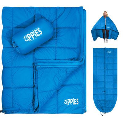 3M Thinsulate Insulation Puffy Camping Blanket for Cold Weather, Queen Size Warm Camping Quilt with Zipper, Waterproof Outdoor Sleeping Bag for Hammock, Cozy & Versatile Gift for Men and Women