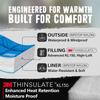 3M Thinsulate Insulation Puffy Camping Blanket for Cold Weather, Queen Size Warm Camping Quilt with Zipper, Waterproof Outdoor Sleeping Bag for Hammock, Cozy & Versatile Gift for Men and Women view 2