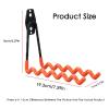 KIYILIHI Tennis Racket Storage Rack,Tennis Racket Metal Organizer Wall Mounted,Can Hold 6 Rackets, for Badminton Rackets Tennis Rackets Table Tennis Rackets of Various Sizes(Orange) view 2