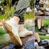Utrum Wide Width Rain Boots, Womens Waterproof Non-slip Rain Boots for Outdoor, Trendy Short Yellow Rainies for Women Men, Anti-Slipping Fishing Garden Mud Rubber view 3