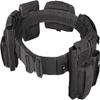 CrogaGear Tactical Battle Belt with Quick Release & Accessory Pouches - 7 in 1 Duty Belt for Men (Black) view 2