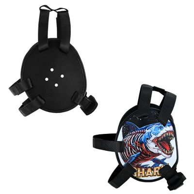 ROAR-INT Kid's Ear Guard BJJ Grappling Head Guard Adjustable Wrestling Headgear for Boys and Girls Earguard MMA Jiu Jitsu (Shark/Black (2Pcs))