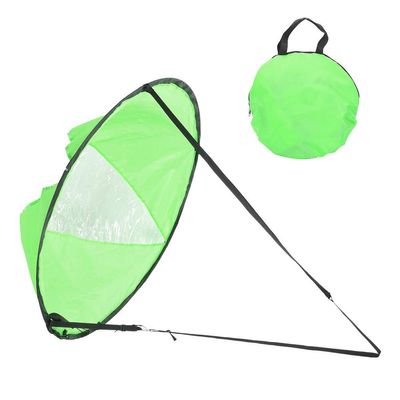 Kayak Sail, Downwind Wind Sail Kit, 42 inches Foldable Downwind Wind Sail Kayak Wind Paddle Canoeing Accessory for Water Sports Kayak Sail Marine, Easy Setup (Green)