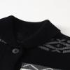 Fdqin Kids Boys Girls Christmas Cardigans Ugly Xmas Sweaters Shawl Collar Knitted Cardigan Sweater Navy Blue 5-6Years view 3