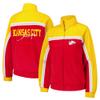 G-III Sports Women's Red Kansas City Chiefs Post Game Full-Zip Track Jacket view 1