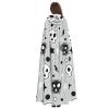 nanger Skull And Stars Unisex Adult Hooded Cloak, Halloween Cosplay Costume Witch Hood Robe Vampire Party Costume view 4