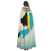 nanger Bahamas Position Flag Map Unisex Adult Hooded Cloak, Halloween Cosplay Costume Witch Hood Robe Vampire Party Costume view 4