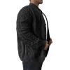 Cardigan Sweaters for Men Big and Tall Lightweight Stand Collar Cardigan Casual Cable Knitted Button Sweater Jacket view 2