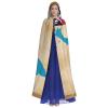 nanger Tuvalu Flag Map With Islands Unisex Adult Hooded Cloak, Halloween Cosplay Costume Witch Hood Robe Vampire Party Costume view 2