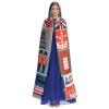 nanger England Symbols Unisex Adult Hooded Cloak, Halloween Cosplay Costume Witch Hood Robe Vampire Party Costume view 2
