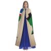 nanger South Sudan Flag Map With Yellow Star Unisex Adult Hooded Cloak, Halloween Cosplay Costume Witch Hood Robe Vampire Party Costume view 2