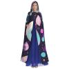 Glittery Pretty Pattern Unisex Adult Hooded Cloak, Halloween Cosplay Costume Witch Hood Robe Vampire Party Costume view 2
