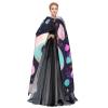 Glittery Pretty Pattern Unisex Adult Hooded Cloak, Halloween Cosplay Costume Witch Hood Robe Vampire Party Costume view 3
