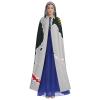 nanger Papua New Guinea Flag Map01 Unisex Adult Hooded Cloak, Halloween Cosplay Costume Witch Hood Robe Vampire Party Costume view 2