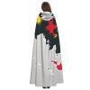 nanger Papua New Guinea Flag Map01 Unisex Adult Hooded Cloak, Halloween Cosplay Costume Witch Hood Robe Vampire Party Costume view 4