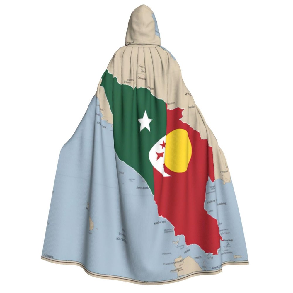 nanger The Composition Of Timor-Leste Unisex Adult Hooded Cloak, Halloween Cosplay Costume Witch Hood Robe Vampire Party Costume