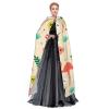 Tropical Pattern Unisex Adult Hooded Cloak, Halloween Cosplay Costume Witch Hood Robe Vampire Party Costume view 3