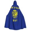 nanger Oregon State Flag Unisex Adult Hooded Cloak, Halloween Cosplay Costume Witch Hood Robe Vampire Party Costume view 1