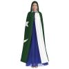 nanger Flag Of Pakistan Unisex Adult Hooded Cloak, Halloween Cosplay Costume Witch Hood Robe Vampire Party Costume view 2