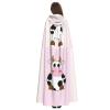 nanger Cow Milk Unisex Adult Hooded Cloak, Halloween Cosplay Costume Witch Hood Robe Vampire Party Costume view 4