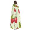 nanger Lovely Strawberry Unisex Adult Hooded Cloak, Halloween Cosplay Costume Witch Hood Robe Vampire Party Costume view 4