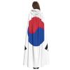 nanger Flag Of Republic Of Korea Unisex Adult Hooded Cloak, Halloween Cosplay Costume Witch Hood Robe Vampire Party Costume view 4