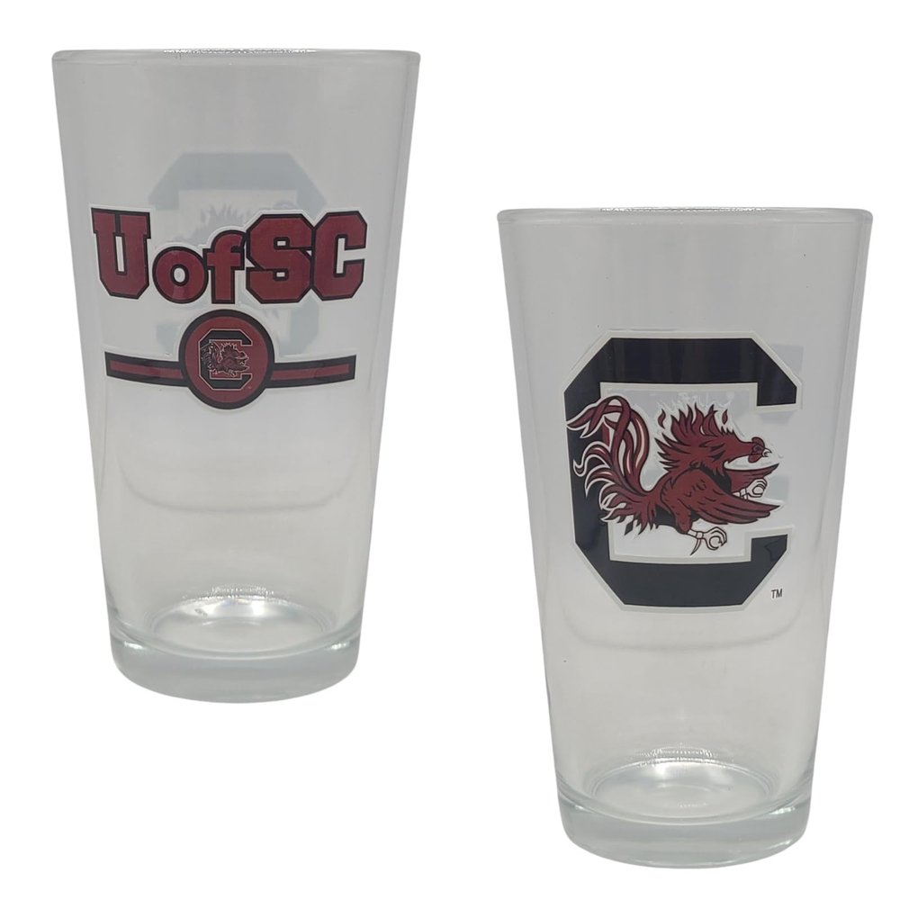 Boelter Brands Licensed NCAA Letterman 16oz Pint Glass (South Carolina Gamecocks)