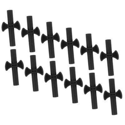 VANZACK 12pcs Trampoline Pole Gap Spacers Durable Washers for Enhanced Stability and -Shaped Enclosure Accessories for Outdoor Trampolines Replacement Parts