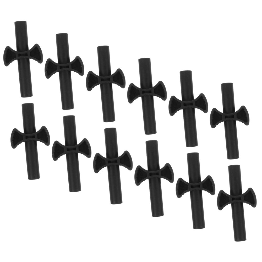 VANZACK 12pcs Trampoline Pole Gap Spacers Durable Washers for Enhanced Stability and -Shaped Enclosure Accessories for Outdoor Trampolines Replacement Parts