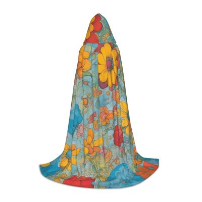 QASNLU Adult Cloak Cape with Machine Washable Cosplay Party Costume Hooded Witch Cloak