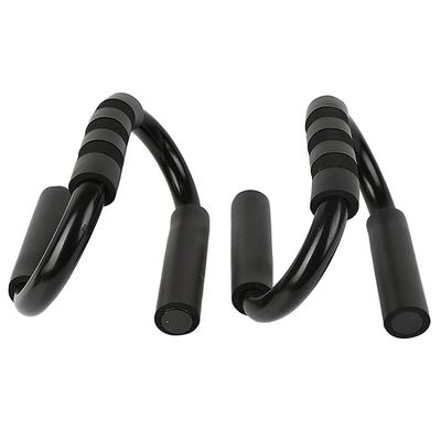 BRIGHTFUFU 1pair S-type Push-up Rack Black Handles for Chest and Abdominal Training Sturdy Fitness Equipment for Men for Calisthenics and Home Workouts