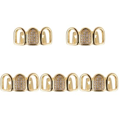 PACKOVE 3 Sets Unique Hollow Mix Teeth Grills Fashion for Grills Charms for Tooth Diy Crafting