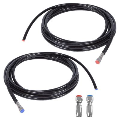 2-Piece 20Feet Universal Replacement Hydraulic Steering Hose Kit With Stainless Steel Quick Connector Compatible With Seastar Teleflex