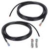 2-Piece 20Feet Universal Replacement Hydraulic Steering Hose Kit With Stainless Steel Quick Connector Compatible With Seastar Teleflex view 1