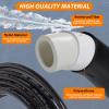 2-Piece 20Feet Universal Replacement Hydraulic Steering Hose Kit With Stainless Steel Quick Connector Compatible With Seastar Teleflex view 3